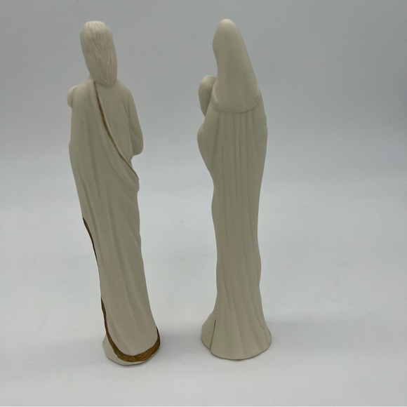 Carlton Cards Nativity Set Mary Joseph Baby Jesus Porcelain Figurines - Picture 9 of 11